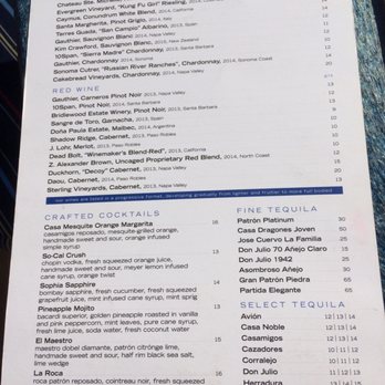 Las Brisas - Bar drinks - Mexican Near Me - Laguna Beach, California