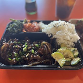 Fatty Mart - Beef Bulgogi, with all of the sides - Sandwiches Near Me - Los Angeles, California Fatty Mart - Beef Bulgogi, with all of the sides - Sandwiches Near Me - Los Angeles, California
