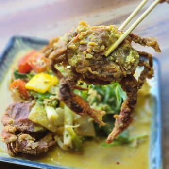 Maya Bay Thai - Karee soft shell crab was so good - Thai Near Me - Toronto, Ontario