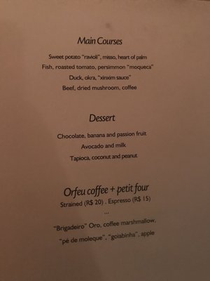 Menu photo 6 ORO Rio de Janeiro, RJ Menu photo 6 ORO Rio de Janeiro, RJ