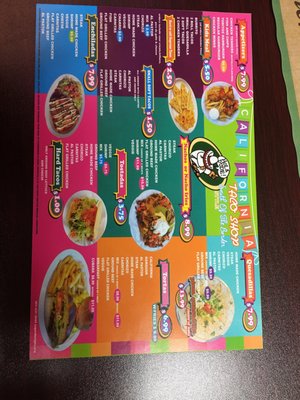 Menu photo 1 California Taco Shop Pawtucket, RI