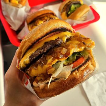 In-N-Out Burger - Double-double with chopped grilled onions - Burgers Near Me - Kettleman City, California In-N-Out Burger - Double-double with chopped grilled onions - Burgers Near Me - Kettleman City, California