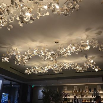 Ayvana - Beautiful lighting fixtures with the bar behind - Persian/Iranian Near Me - San Fernando Valley, California