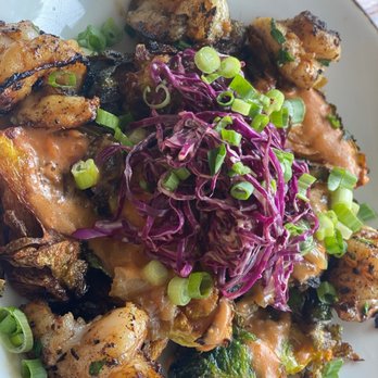 Unconventional Diner - Brussel Brussels Sprouts & Fried Eggs with shrimp - Breakfast & Brunch Near Me - Washington, DC, District of Columbia Unconventional Diner - Brussel Brussels Sprouts & Fried Eggs with shrimp - Breakfast & Brunch Near Me - Washington, DC, District of Columbia