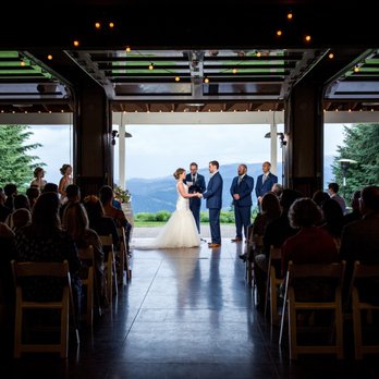 Gorge Crest Vineyards - a bride and groom during their wedding ceremony - Venues & Event Spaces Near Me - Underwood, Washington Gorge Crest Vineyards - a bride and groom during their wedding ceremony - Venues & Event Spaces Near Me - Underwood, Washington