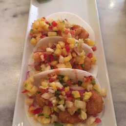 Shrimp tacos in Jicama tortilla