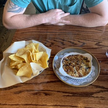 Castle Cafe - Best artichoke and spinach dip! The Top was crusted with melted Parmesan, ooooohhhh man, so good. - Bars Near Me - Castle Rock, Colorado