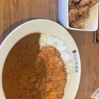 Curry House Coco Ichibanya - Cutlet chicken curry rice with a side of karaage Level 20 and small rice.. - Japanese Curry Near Me - San Diego, California