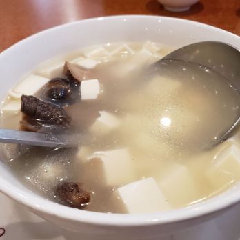 Lee Wing Wah Restaurant - Mushroom soup with bean curd soup - Chinese Near Me - Chicago, Illinois