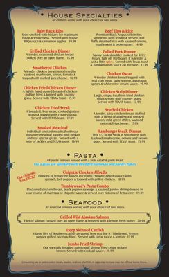 Menu photo 6 Tumbleweeds Bartlesville, OK