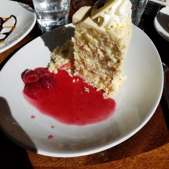 Metropolitan Grill - Coconut white chocolate cake - American Near Me - Seattle, Washington Metropolitan Grill - Coconut white chocolate cake - American Near Me - Seattle, Washington