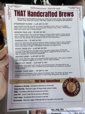 Menu photo 1 That Brewery & Pub Pine, AZ Menu photo 1 That Brewery & Pub Pine, AZ