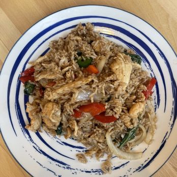 Sala Thai @ Park Kennedy - Basil Fried Jasmine Rice with chicken... chefs kiss! It was SO good! - Thai Near Me - Washington, DC, District of Columbia Sala Thai @ Park Kennedy - Basil Fried Jasmine Rice with chicken... chefs kiss! It was SO good! - Thai Near Me - Washington, DC, District of Columbia