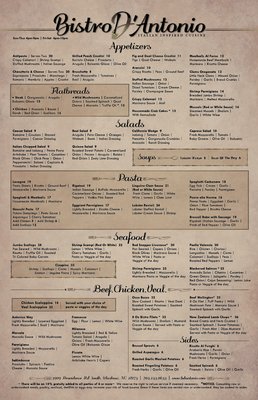 Menu photo 4 Bistro D'antonio Waxhaw, NC Menu photo 4 Bistro D'antonio Waxhaw, NC