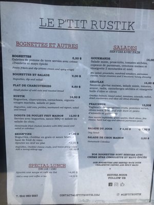 Menu photo 6 Le P'tit Rustik Montreal, QC