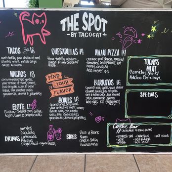 The Spot by Tacocat - Our Menu! The Spot by Tacocat - Food Trucks Near Me - Gardiner, Montana