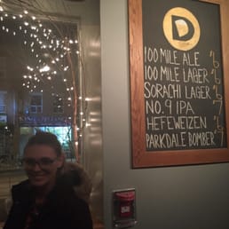 A pic of their beer menu