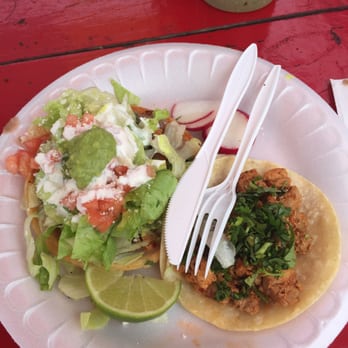 La Sabrosa Taqueria - Chicken taco and chicken sopitas. So good!!! - Mexican Near Me - Bothell, Washington