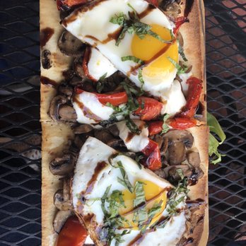 The Bridge Cafe - Mushroom Breakfast Flatbread - Breakfast & Brunch Near Me - Delray Beach, Florida The Bridge Cafe - Mushroom Breakfast Flatbread - Breakfast & Brunch Near Me - Delray Beach, Florida