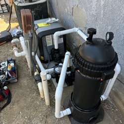 Pool Connections - New heater, filter and variable speed pump!