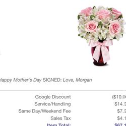 Lindsay's Village Florist - What she ordered