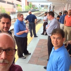 Florida Hospital Health Village SunRail Station - Waiting on the train for a lunch trip to Winter Park.