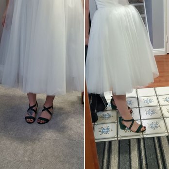 Tita's Atelier - Before and after of the hemming on my dress. - Sewing & Alterations Near Me - Arcadia, California Tita's Atelier - Before and after of the hemming on my dress. - Sewing & Alterations Near Me - Arcadia, California