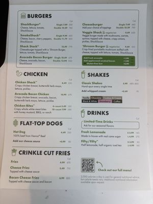 Menu photo 2 Shake Shack Centennial Center Las Vegas, NV