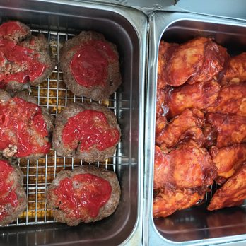 Destination Diner - two trays of meat in a deep fryer - Southern Near Me - Madison, Georgia Destination Diner - two trays of meat in a deep fryer - Southern Near Me - Madison, Georgia