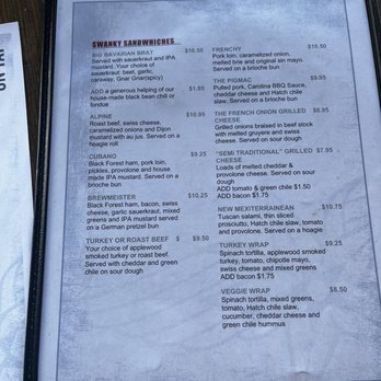 Canteen Taproom - Menu - Breweries Near Me - Albuquerque, New Mexico