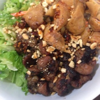 Pho & Grill - B9 - vermicelli with ground pork & egg rolls - Bun Thit Nuong Cha Gi - Vietnamese Near Me - Fort Worth, Texas Pho & Grill - B9 - vermicelli with ground pork & egg rolls - Bun Thit Nuong Cha Gi - Vietnamese Near Me - Fort Worth, Texas