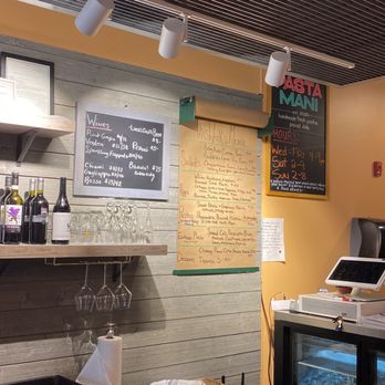 PASTA MANI - Bar area - Pasta Shops Near Me - Worcester, Massachusetts