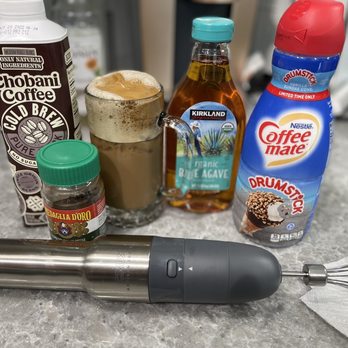 Costco Wholesale - Organic Kirkland Signature Agave used to make Dalgona Frothy iced cold brew coffee. - Wholesale Stores Near Me - Fresno, California Costco Wholesale - Organic Kirkland Signature Agave used to make Dalgona Frothy iced cold brew coffee. - Wholesale Stores Near Me - Fresno, California