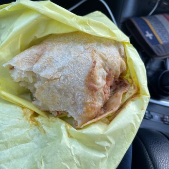 Michael's Super Burgers - Poor wrapping of a burrito . - Burgers Near Me - Whittier, California