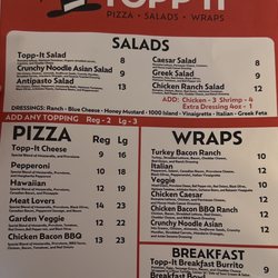 Topp-It Express - Menu