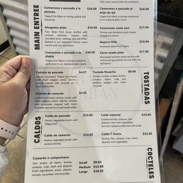 Most recent menu April 2023 Most recent menu April 2023