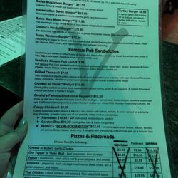 Food menu