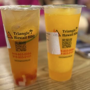 Triangle Hawaiian Bbq - Left: Hawaiian Slp Right: Mango Slush - Hawaiian Near Me - Raleigh, North Carolina Triangle Hawaiian Bbq - Left: Hawaiian Slp Right: Mango Slush - Hawaiian Near Me - Raleigh, North Carolina