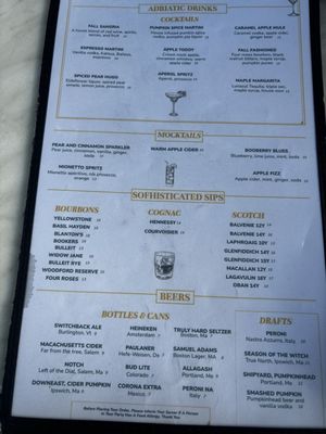 Menu photo 2 Adriatic Restaurant & Bar Salem, MA Menu photo 2 Adriatic Restaurant & Bar Salem, MA
