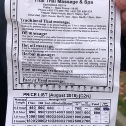 Thai Thai massage - Happy hour from 1000-1300 half price!! Good massages at this place.