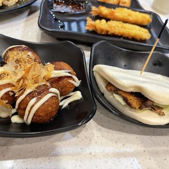 Mama Ramen - Takoyaki Octopus Balls and pork belly bun everything - Ramen Near Me - Kansas City, Missouri