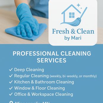 Fresh And Clean By Mari - Home Cleaning Near Me - Minneapolis, Minnesota Fresh And Clean By Mari - Home Cleaning Near Me - Minneapolis, Minnesota