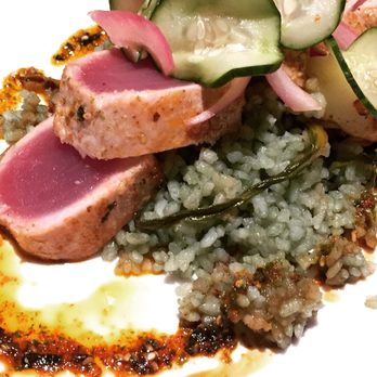 Duke's La Jolla - Ahi steak. Prob the best entree to order for their restaurant week. Better than the steak Sirloin. - New American Near Me - La Jolla, California