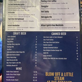 Derailer Bar - Drink menu - Sports Bars Near Me Derailer Bar - Drink menu - Sports Bars Near Me