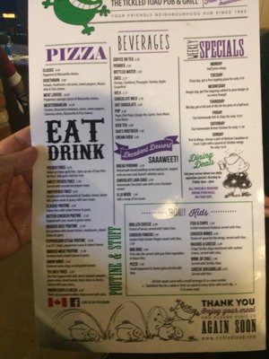 Menu photo 1 Tickled Toad Pub & Grill Thornhill, ON