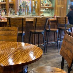 Axe & Oak Whiskey House - Oak seating