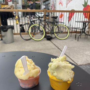 On Third Thought - Pina colada + watermelon and mojito + mango sorbet - Desserts Near Me - Toronto, Ontario On Third Thought - Pina colada + watermelon and mojito + mango sorbet - Desserts Near Me - Toronto, Ontario