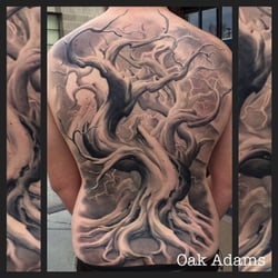 Painted Temple Tattoo - Tattoo by Oak Adams