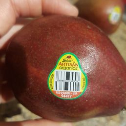 Organic pear. All PLU code(4-5 digit number) shows how it's grown. Organic or conventionally grown or GMOs. Organic pear. All PLU code(4-5 digit number) shows how it's grown. Organic or conventionally grown or GMOs.