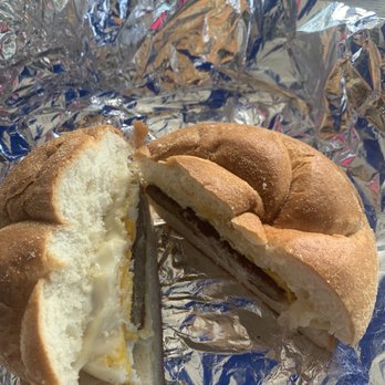 Yianni's Cafe - Egg/Sausage & Cheese on Kaiser Roll - Breakfast & Brunch Near Me - Brigantine, New Jersey